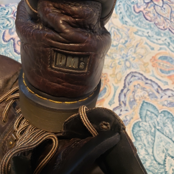 Dr. Martens 11303 Doc Mens Vintage Chunky Brown Leather Combat Boots Size US 14 - Picture 9 of 10